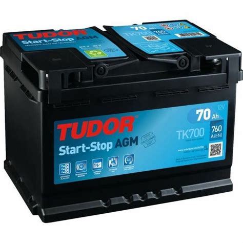 tudor 70 ah|Tudor Start Stop AGM Car Battery TK700 – 70 Ah – 760 A.